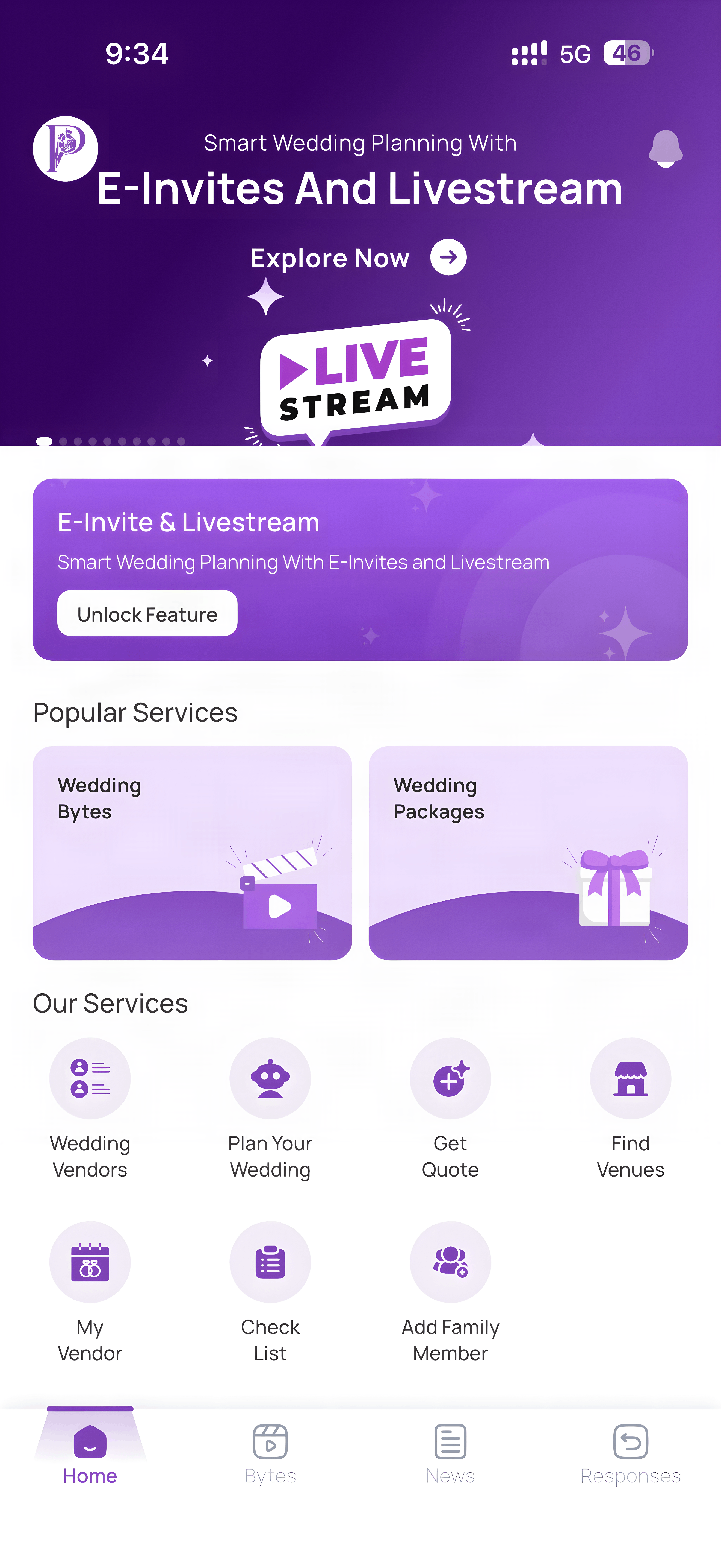 Plan a Wedding couple app