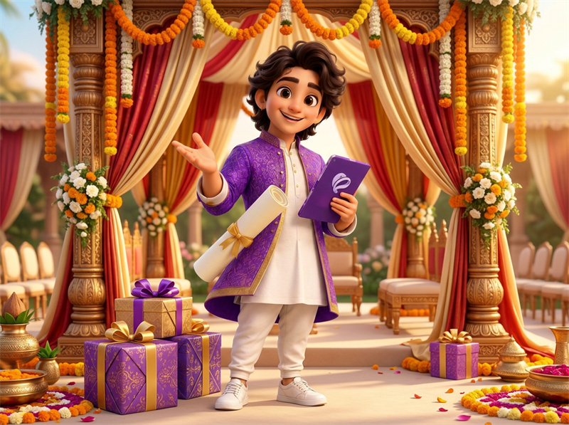Pawa, the Plan a Wedding mascot