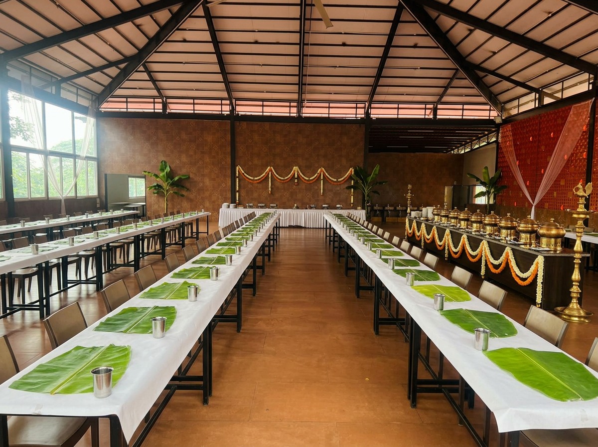 Traditional Dining Hall Setup at ARC Pyramid