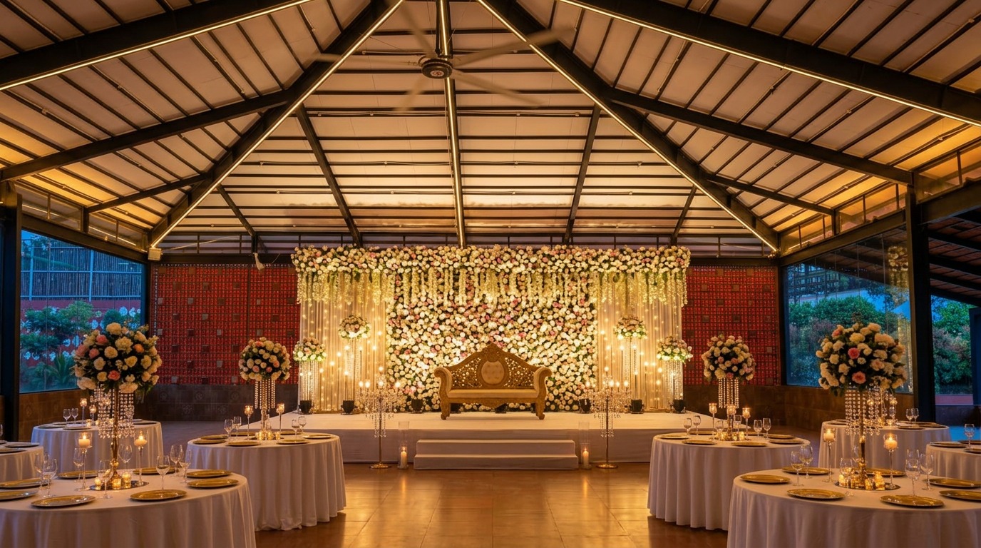 Reception Hall & Dining Layout at ARC Pyramid